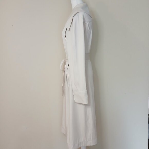 Anthropologie Avec Les Filles Drape Belted Long Trench Coat Size Medium - Picture 4 of 7